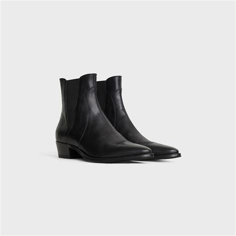 celine mens cowboy boots|calfskin chelsea boots.